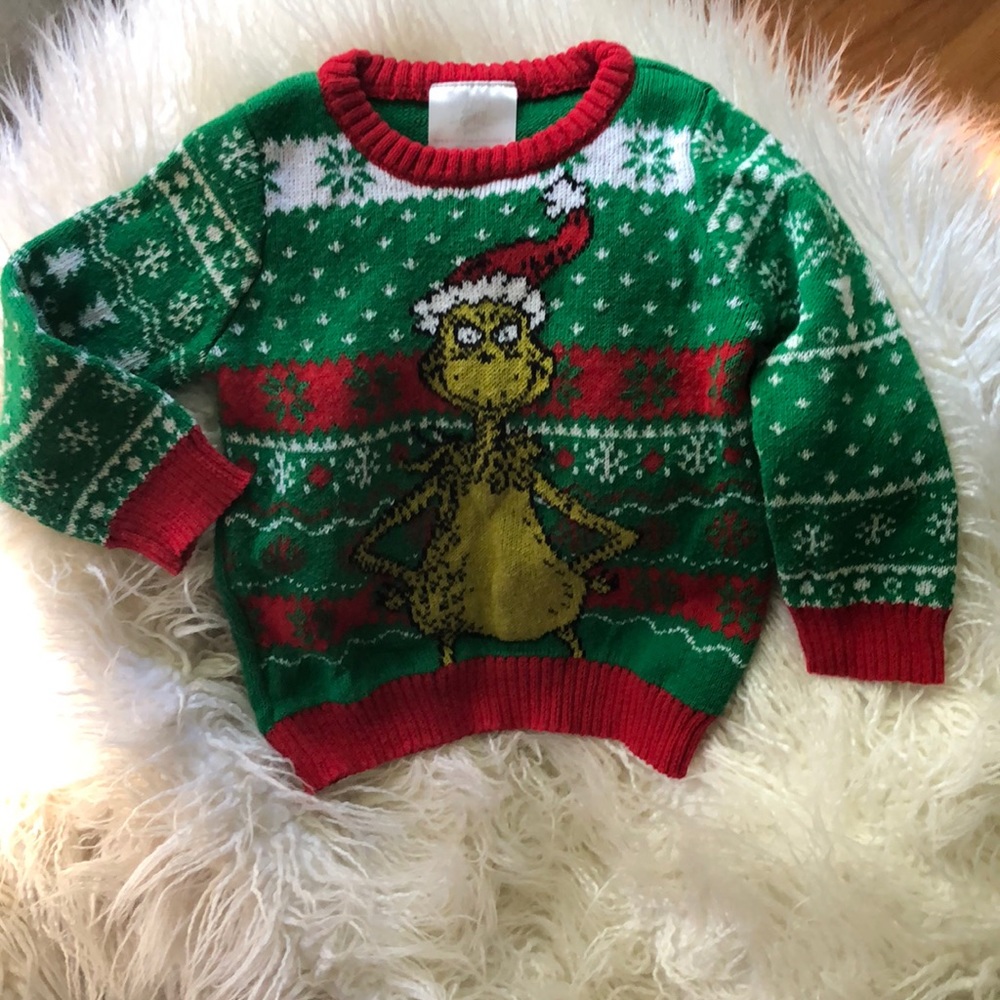 Grinch Ugly Christmas sweater 18 months